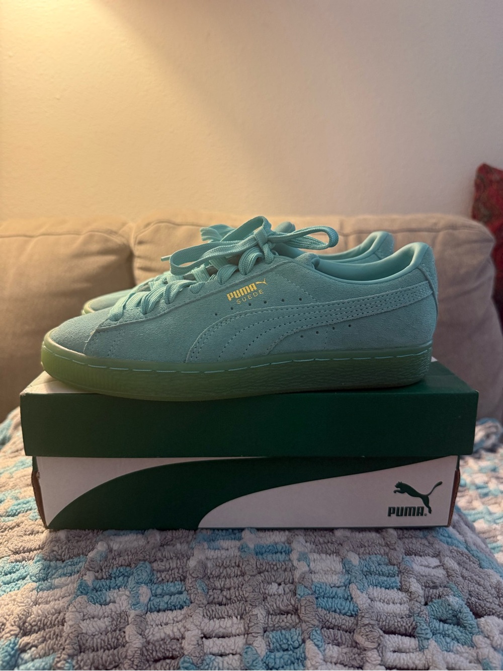 Puma Suede Sneakers - Mint